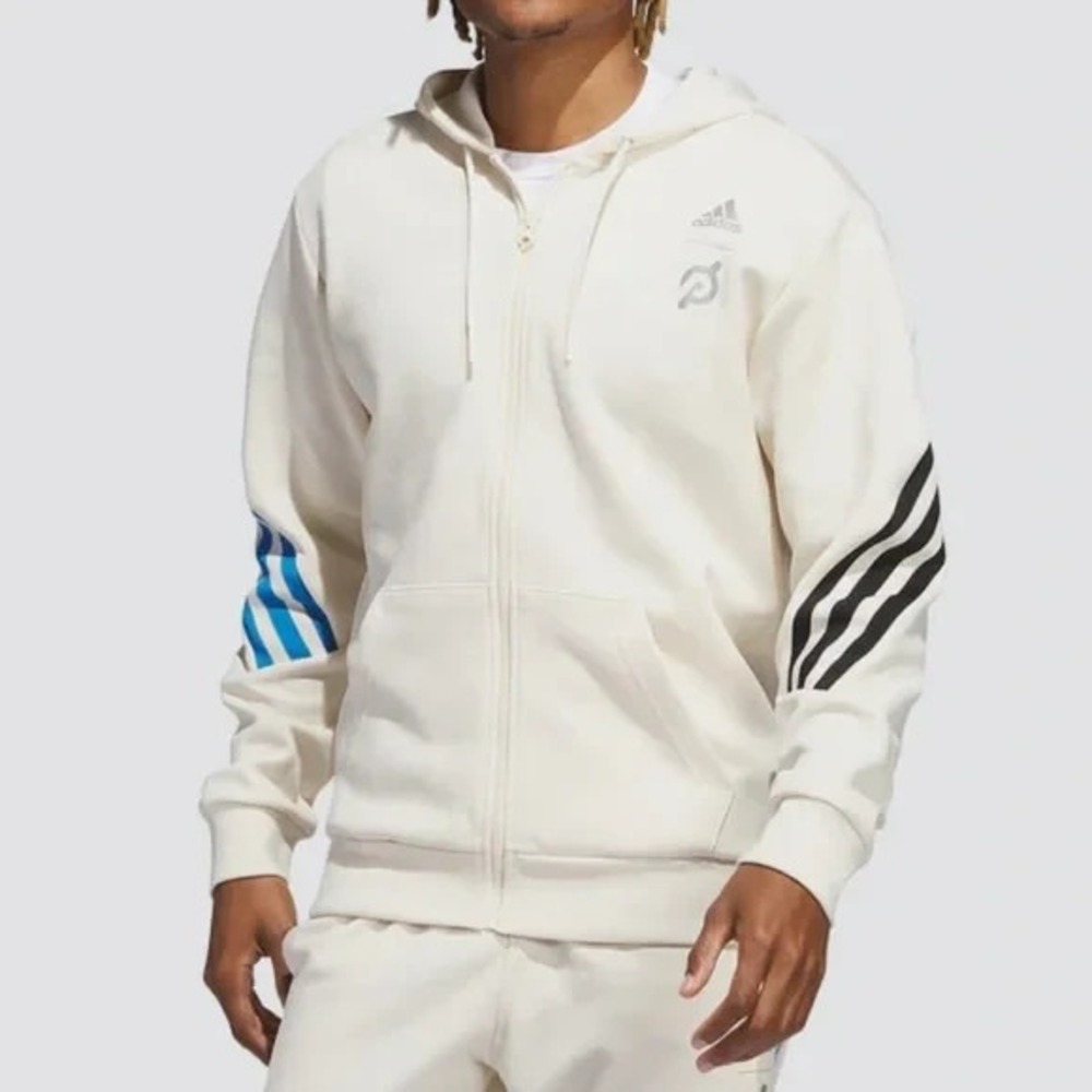 $80 Mens Size Small Adidas x Peloton Full Zip Hoodie Cotton Jacket HG1524